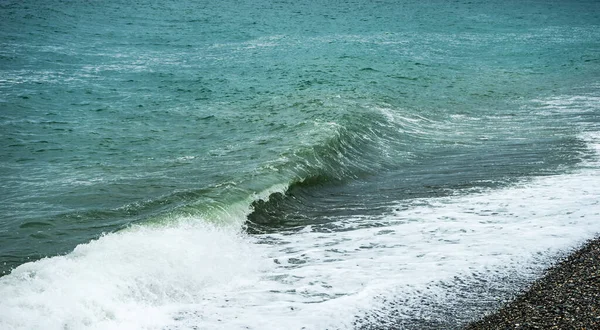 Fundo Natural Mar Com Ondas Mar Negro Região Adjara Geórgia — Fotografia de Stock