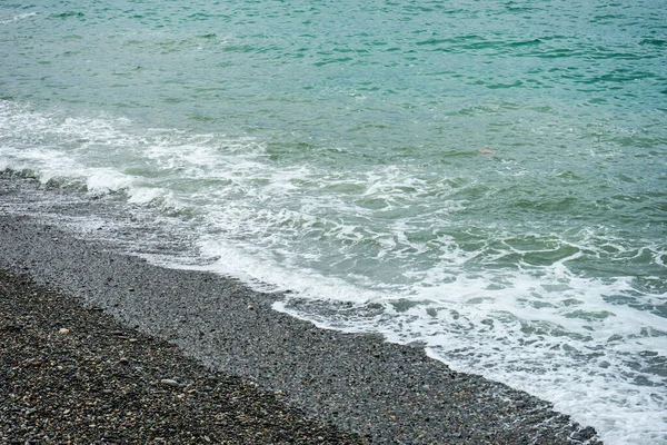 Naturligt Hav Bakgrund Med Vågorna Svarta Havet Adjara Regionen Georgien — Stockfoto