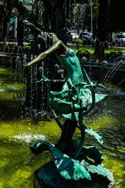 Fontana Nel Parco Boulevard Batumi Georgia — Foto Stock