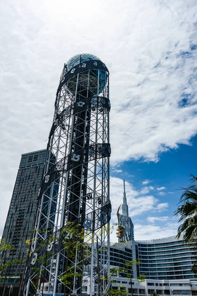 Juni 2021 Batumi Georgien Außendetails Neuer Wolkenkratzer Der Innenstadt Von — Stockfoto