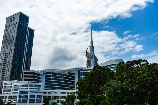 June 2021 Batumi Georgia Exterior Details New Skyscaper Buildings Batumi — Stock Photo, Image