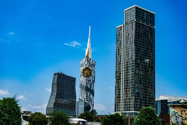 Junio 2021 Batumi Georgia Detalles Exteriores Los Nuevos Edificios Skyscaper —  Fotos de Stock