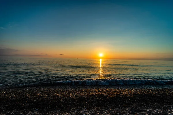 Sunset Black Sea Coastline Adjara Region Georgia — Stockfoto