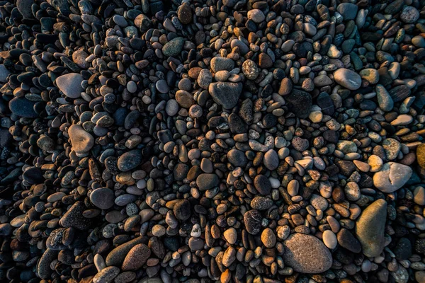 Piedras Mar Playa Como Fondo Texturizado Natural — Foto de Stock