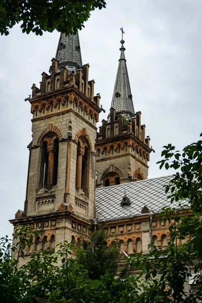 6月27 2021 Batumi ジョルジア バトゥミの最も有名な大聖堂の一つの外観の詳細 旧市街の神の母教会 — ストック写真