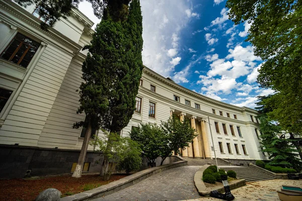 Edifício Principal Universidade Estadual Tbilisi Avenida Chavchavadze — Fotografia de Stock