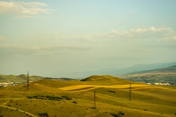 Paisagem Rural Parte Central Geórgia Hora Verão — Fotografia de Stock