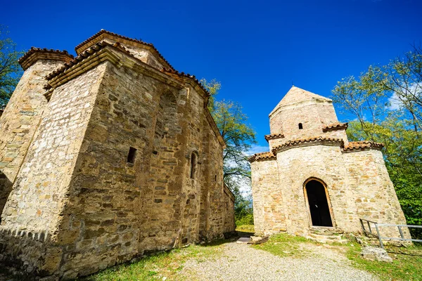 Arquitectura Del Monasterio Dzveli Shuamta Kakheti Georgia —  Fotos de Stock