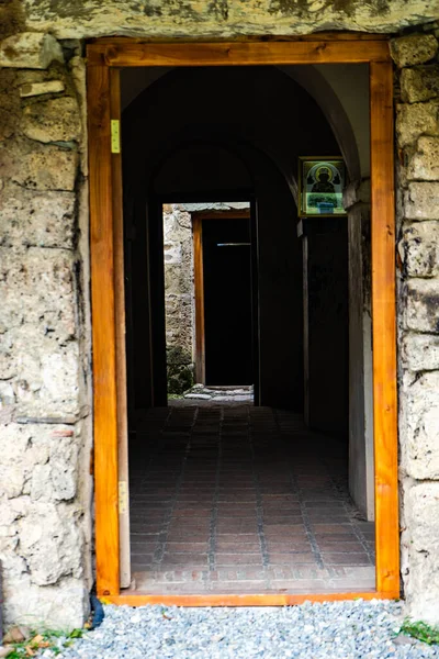 Arquitectura Del Monasterio Dzveli Shuamta Kakheti Georgia —  Fotos de Stock