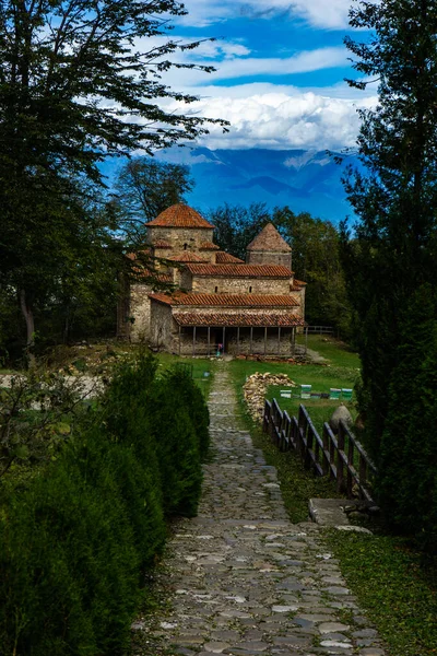 Architecture Monastère Dzveli Shuamta Kakheti Géorgie — Photo