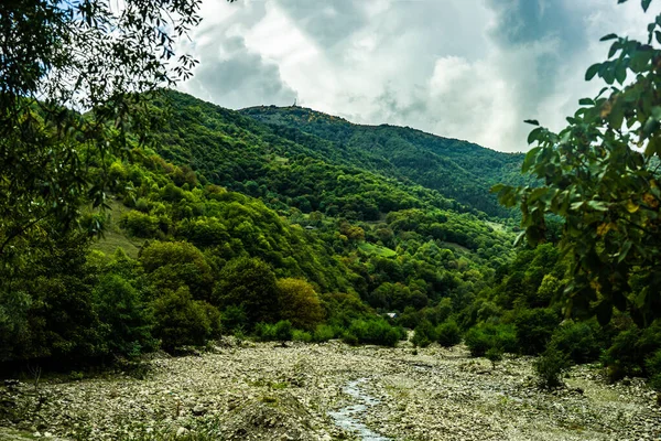 Kaukaz Górski Krajobraz Gruzji Widok Letni — Zdjęcie stockowe