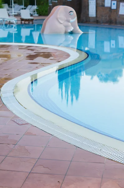 Outdoor pool with blue water — Stock Photo, Image