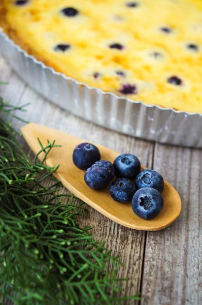 Blaubeerkuchen — Stockfoto