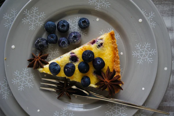 Tarte aux myrtilles — Photo