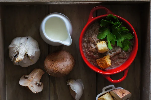 Mushroom soup — Stock Photo, Image