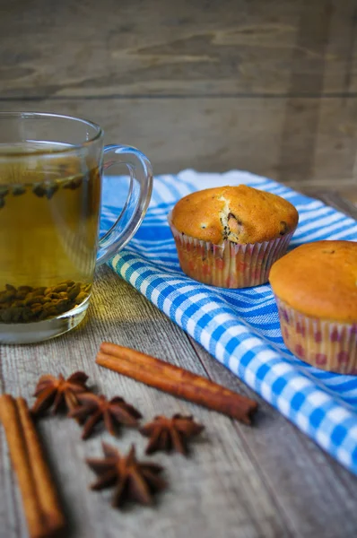 Bolinhos de mirtilo — Fotografia de Stock