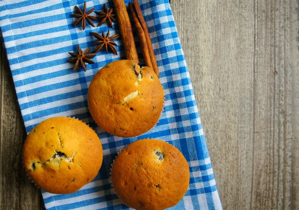 Blueberry cupcakes — Stock Photo, Image