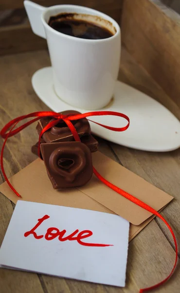 Sevgililer günü aşk mektubu — Stok fotoğraf