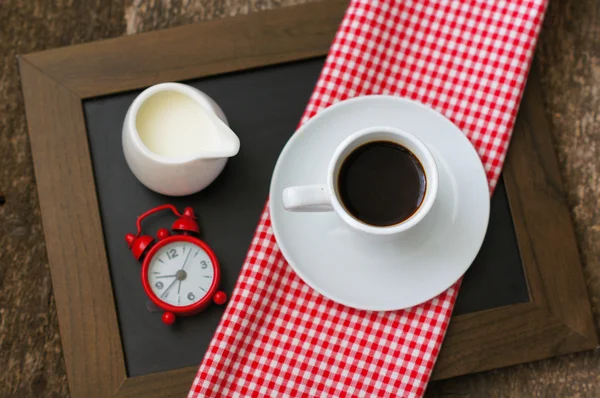 Bom dia e xícara de café — Fotografia de Stock