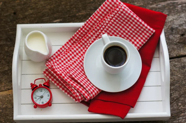 Buenos días y una taza de café — Foto de Stock