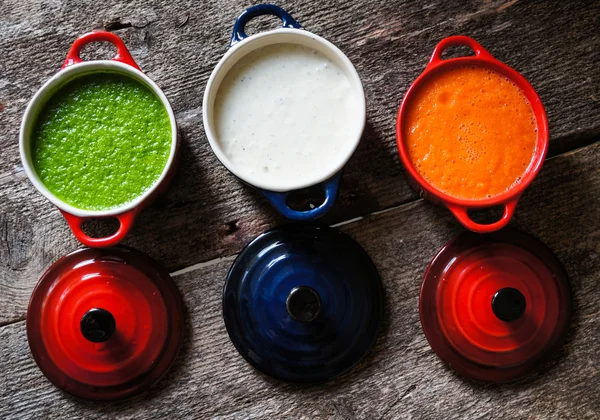 Cena saludable, sopa de verduras —  Fotos de Stock