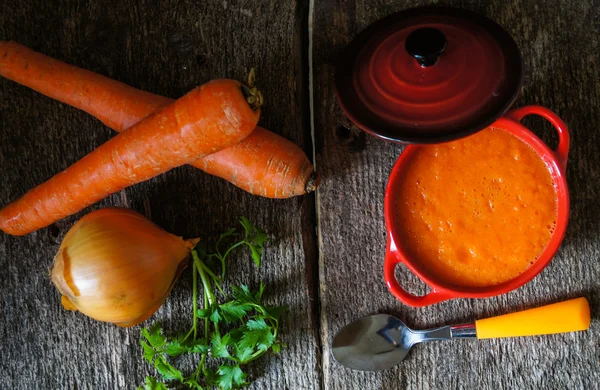 Υγιεινό γεύμα, σούπα λαχανικών — Φωτογραφία Αρχείου