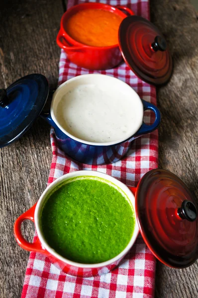 Gesundes Abendessen, Gemüsesuppe — Stockfoto