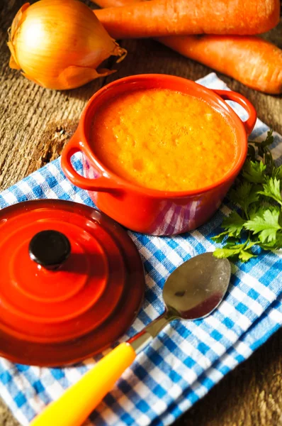 Zdrowy obiad, zupa jarzynowa — Zdjęcie stockowe