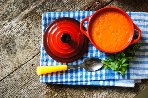 Zdrowy obiad, zupa jarzynowa — Zdjęcie stockowe