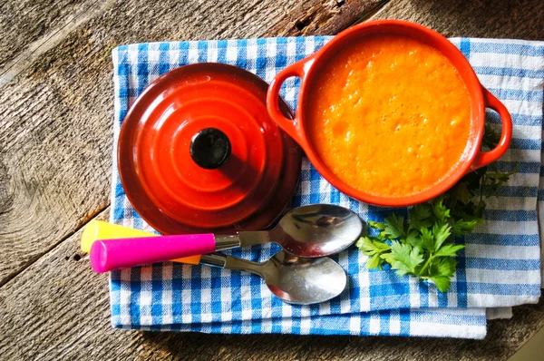 Cena saludable, sopa de verduras —  Fotos de Stock