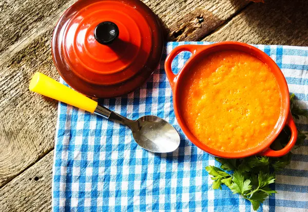 Sağlıklı yemek, sebze çorbası — Stok fotoğraf