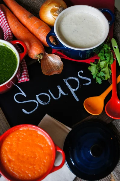 Υγιεινό γεύμα, σούπα λαχανικών — Φωτογραφία Αρχείου