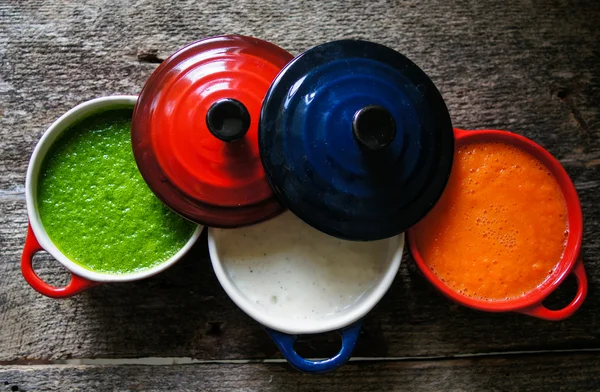 Healthy dinner, vegetable soup — Stock Image Healthy dinner, vegetable soup Stock Picture