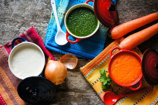 Healthy dinner, vegetable soup — Stock Image Healthy dinner, vegetable soup Stock Picture