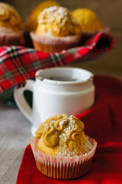 Chá e cupcakes — Fotografia de Stock