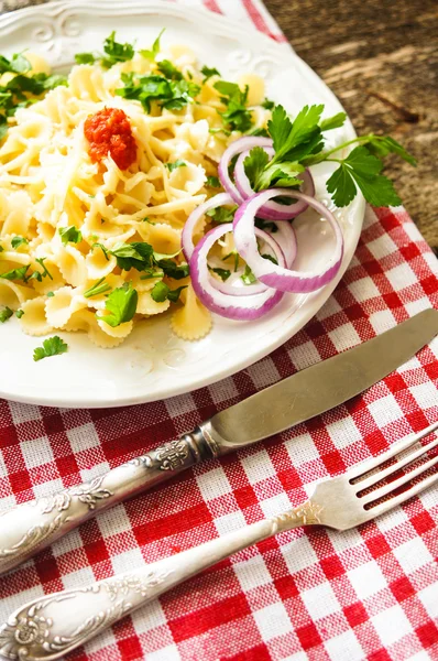 Farfalle pasta — Stockfoto