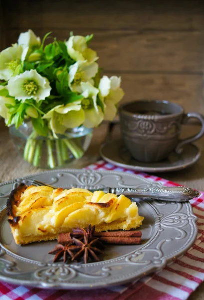 Apfelkuchen — Stockfoto