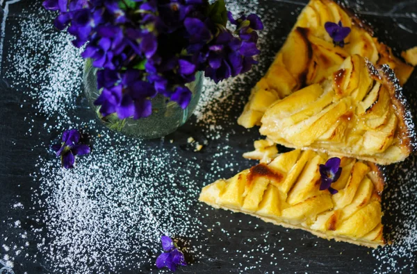 Apfelkuchen — Stockfoto