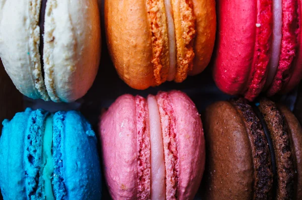 Färgglada macaroons — Stockfoto