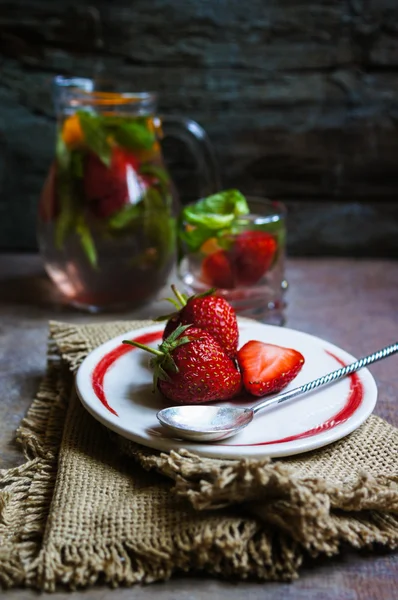 Strawbery λεμονάδα — Φωτογραφία Αρχείου