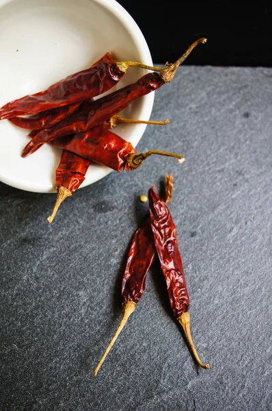 Torkade varm röd chili — Stockfoto