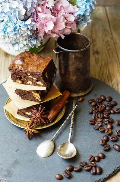 Bolo Brownie — Fotografia de Stock