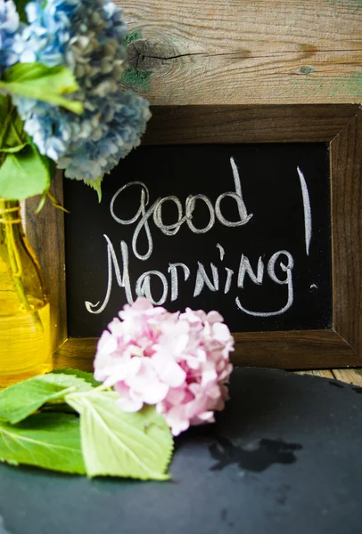 Flowers and good morning — Stock Photo, Image