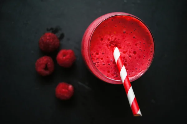 Himbeer-Smoothie — Stockfoto