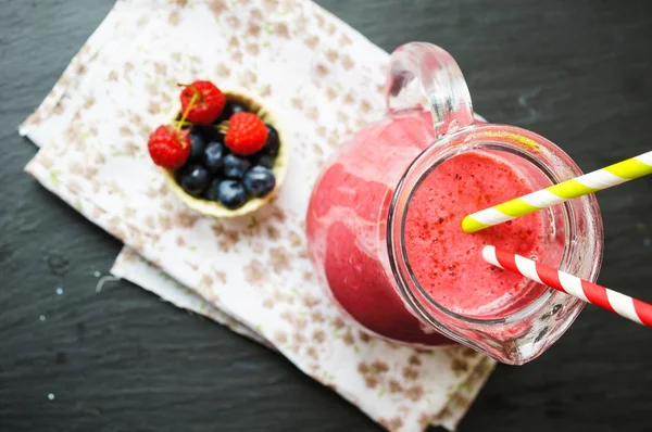 Himbeer-Smoothie — Stockfoto