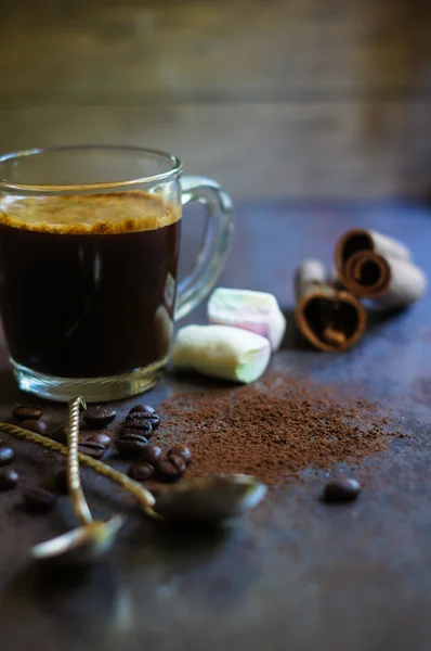 Malvavisco y café —  Fotos de Stock