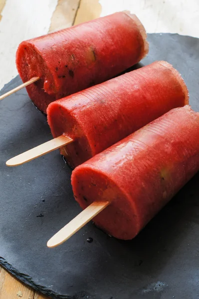 Summer dessert with watermelon — Stock Photo, Image