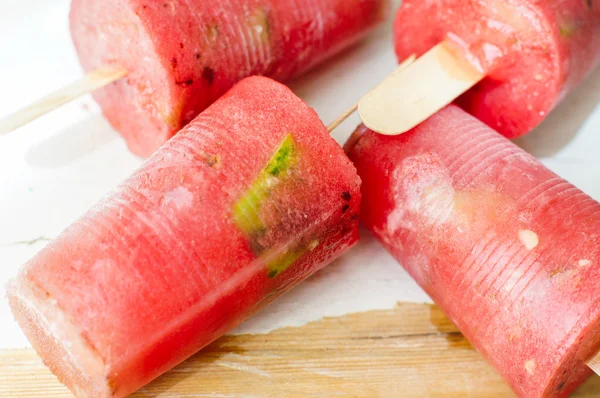 Summer dessert with watermelon — Stock Photo, Image