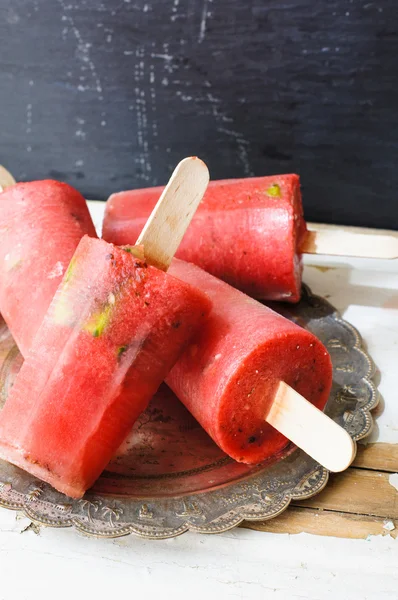 Postre de verano con sandía — Foto de Stock