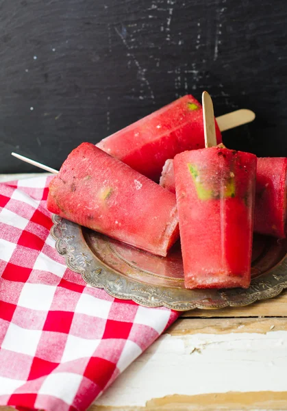 Summer dessert with watermelon — Stock Photo, Image